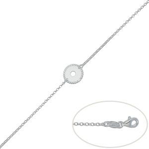 Pulsera plata 925 circulo