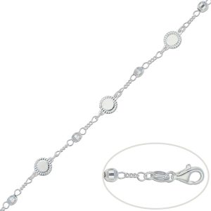 Pulsera plata 925 circulos y bolas