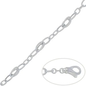 Pulsera plata 925 eslabones dobles