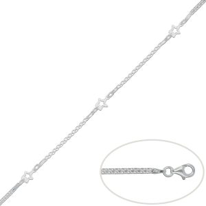 Pulsera plata 925 estrellas