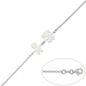 Pulsera plata 925 niño y niña