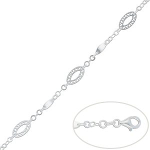 Pulsera plata 925 ovalo