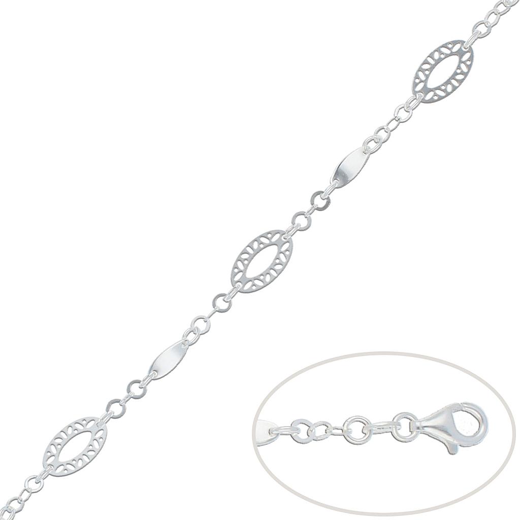 Pulsera plata 925 ovalo Pulsera plata 925 ovalo