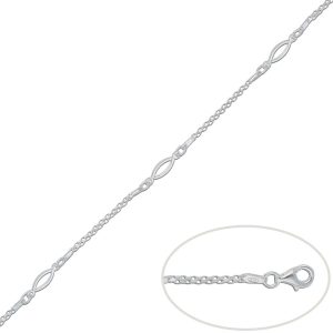 Pulsera plata 925 eslabon oval