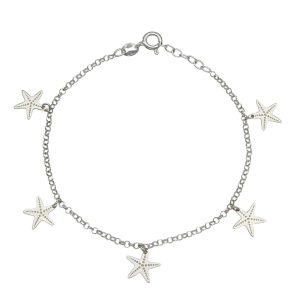 pulser plata mini charms estrellas mar