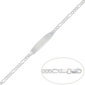pulsera 3x1 con placa plata 3.50mm