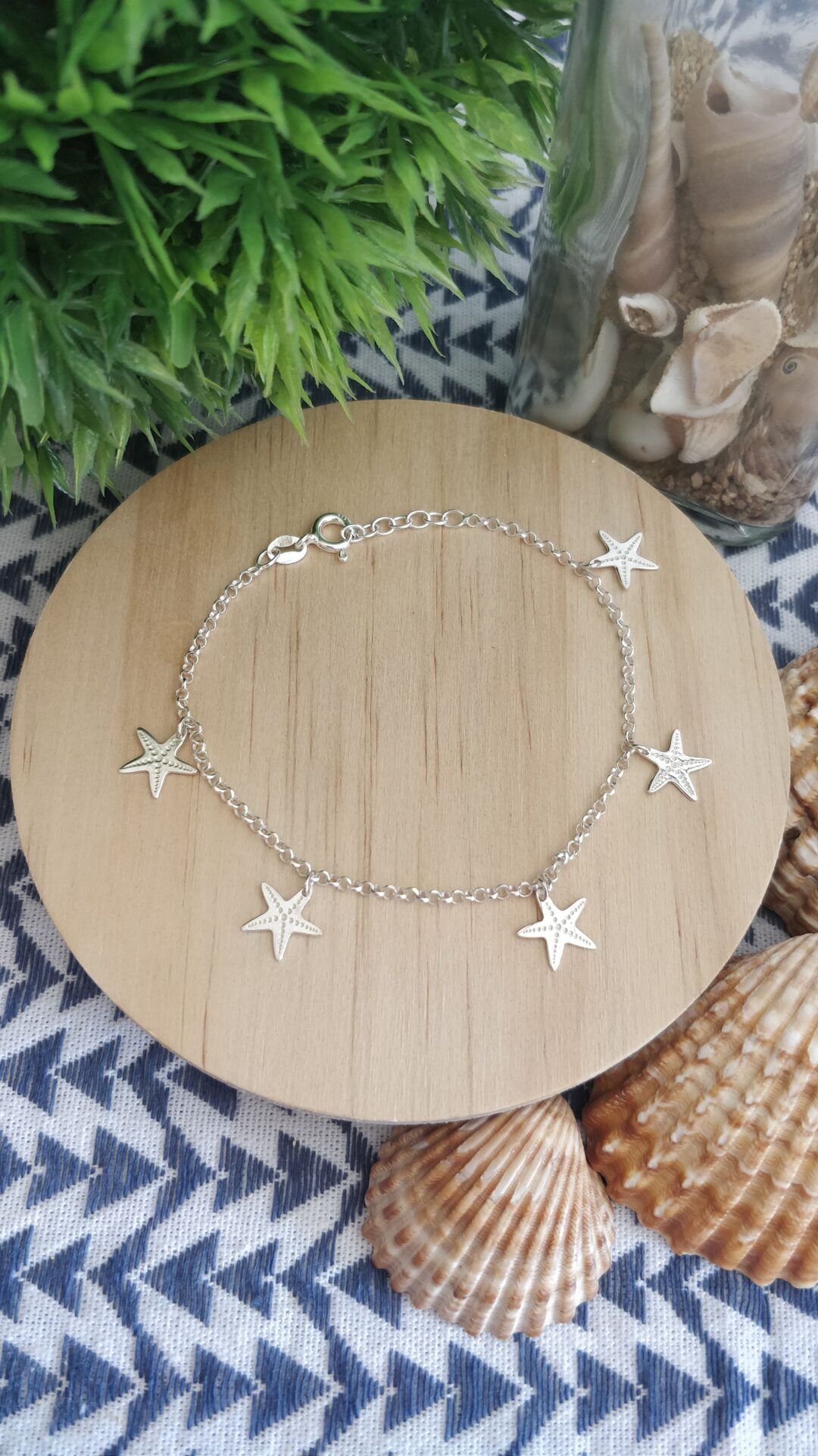 Tienda Joyas de plata pulsera charms estrella de mar