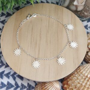 pulsera de plata charms sol pulsera de plata charms sol