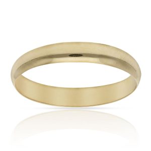 Alianza oro 18Kl lisa media caña. 3.50mm