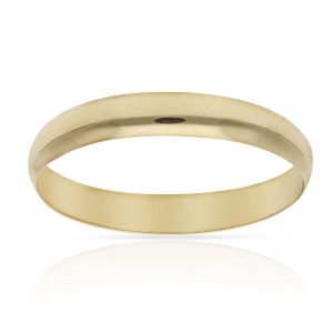 Alianza oro 18Kl lisa media caña. 3mm