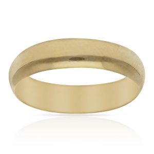 Alianza oro 18Kl lisa media caña. 5mm