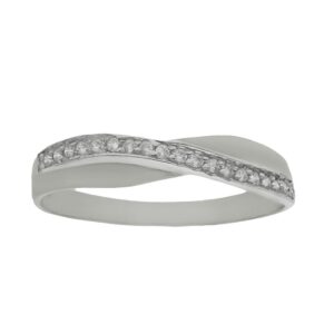 Anillo compromiso oro blanco 18kl 19 diamantes - Hypnos
