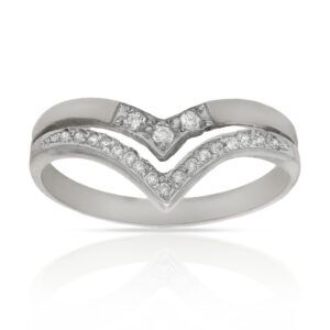 Anillo compromiso oro blanco 18kl 20 diamantes - Eris