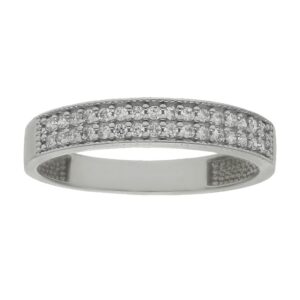 Anillo compromiso oro blanco 18kl 32 diamantes - Hebe