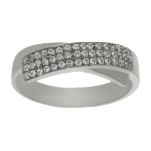 Anillo compromiso oro blanco 18kl 48 diamantes - Rea