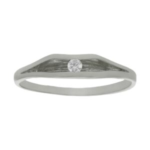 Anillo compromiso oro blanco 18kl diamante - Circe
