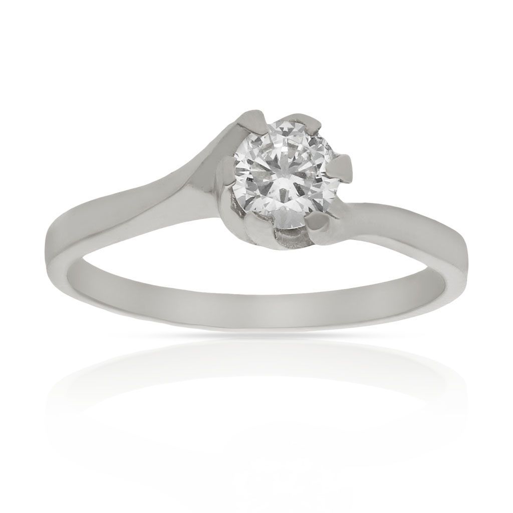 Anillo compromiso oro blanco 18kl diamante - Nereo Anillo compromiso oro blanco 18kl diamante - Nereo