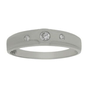 Anillo compromiso oro blanco 18 kl 3 diamantes - Epimeteo