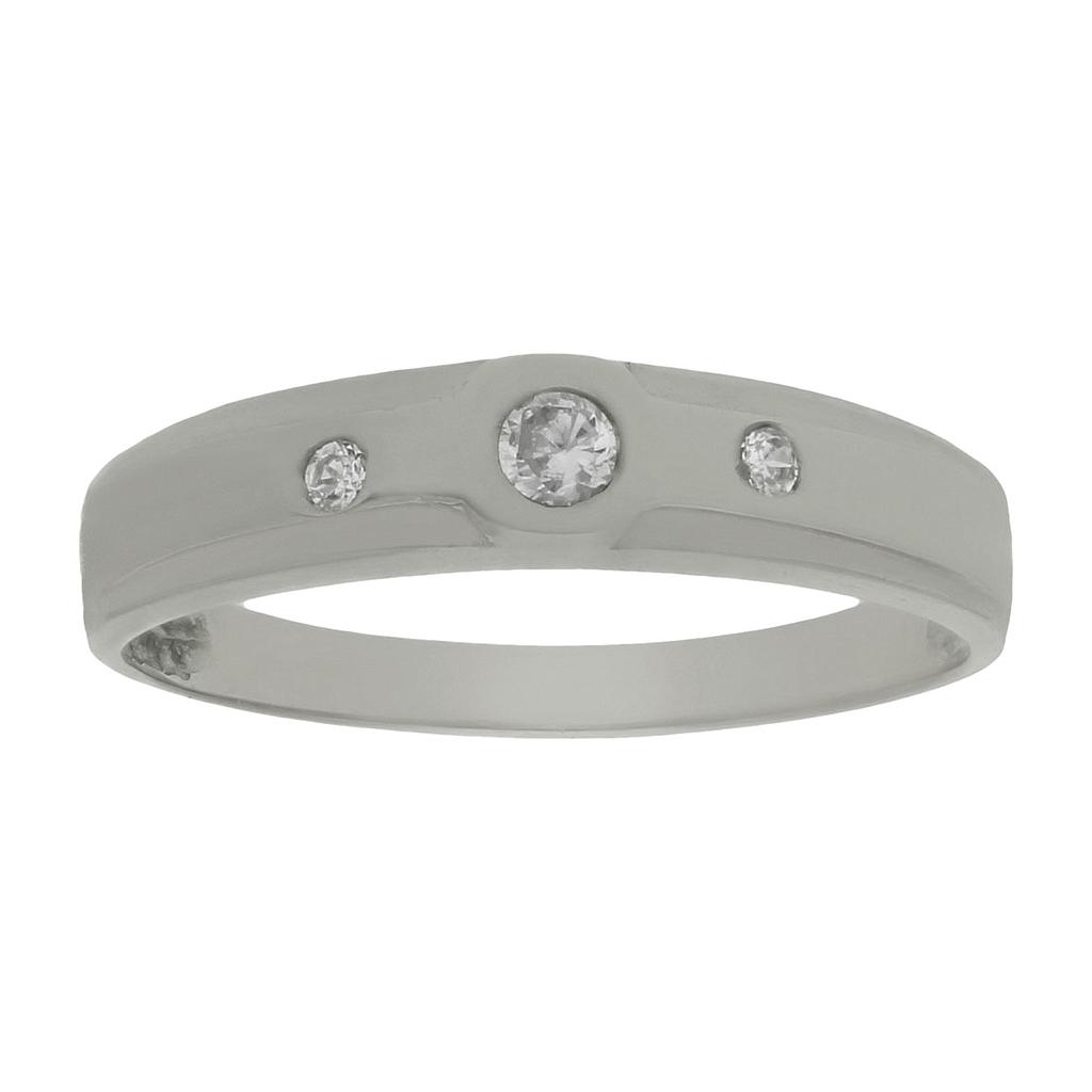 Anillo compromiso oro blanco 18kl 3 diamantes - Epimeteo Anillo compromiso oro blanco 18 kl 3 diamantes - Epimeteo
