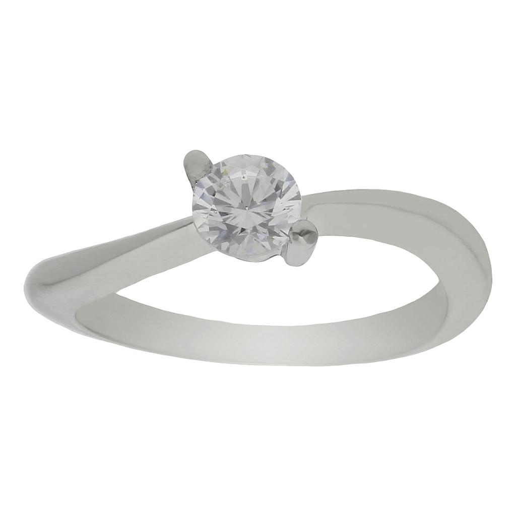 Anillo compromiso oro blanco 18kl circonita - Bellona Anillo compromiso oro blanco 18kl circonita - Bellona