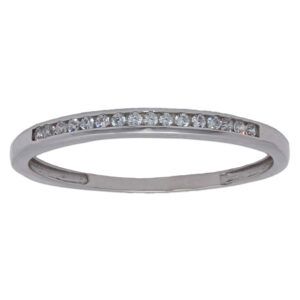 Anillo compromiso oro blanco 18kl circonitas - Osiris