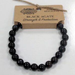Brazalete de energia Ágata negra