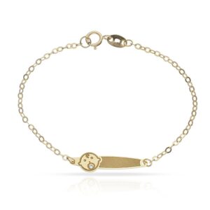 Esclava bebe oro 18kl cara bebe