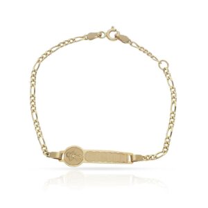 Pulsera bebe 3x1 oro 18kl chupete