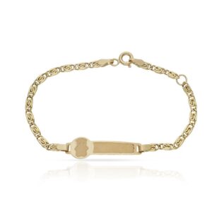 Pulsera bebe fundida oro 18kl oso