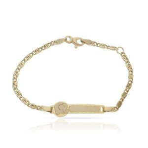 Pulsera bebe fundido oro 18kl elefante