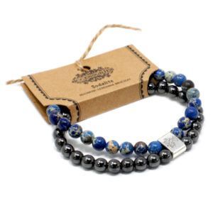 Pulsera piedra magnéticas y sodalita