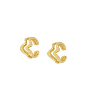 Pendiente Ear cuff doble – Lys 13mm bañado oro Pendiente Ear cuff doble - Lys 13mm bañado oro