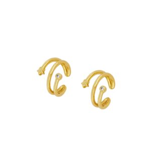 Pendiente Ear cuff plata estrella – Nea 13mm bañado oro Pendiente Ear cuff plata estrella - Nea 13mm bañado oro