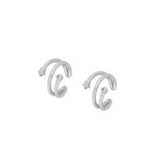 Pendiente Ear cuff plata estrella - Nea 13mm rodiada