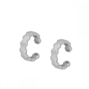 Pendiente ear cuff plata – Lux 12x3mm rodiada Pendiente ear cuff plata - Lux 12x3mm rodiada