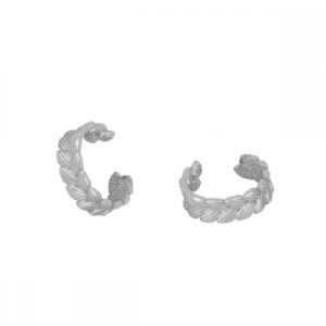 Pendiente ear cuff plata – Zara 11x4mm rodiada Pendiente ear cuff plata - Zara 11x4mm rodiada