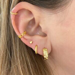 Pendientes Ear cuff corazones – Faira 10mm foot Pendientes Ear cuff corazones - Faira 10mm foot
