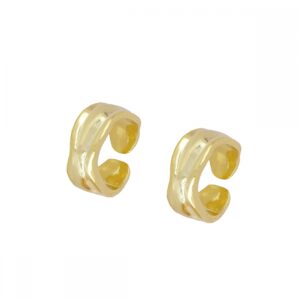 Pendientes Ear cuff plata – Gaia 12×4.5mm bañado oro Pendientes Ear cuff plata - Gaia 12x4.5mm bañado oro