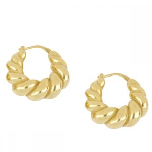 Pendientes aro plata – Aurelia 30mm bañado oro Pendientes aro plata - Aurelia 30mm bañado oro