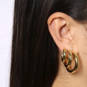 Pendientes aro plata - Fulgor 3 tipos foto