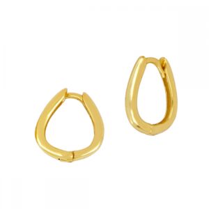 Pendientes aro plata – Opalina 12mm bañado oro Pendientes aro plata - Opalina 12mm bañado oro