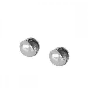 Pendientes aro plata - Rhea 10mm rodiada