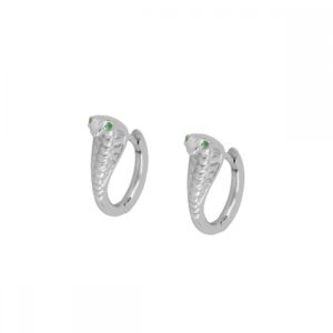 Pendientes aro plata - Serenita 12mm rodiada