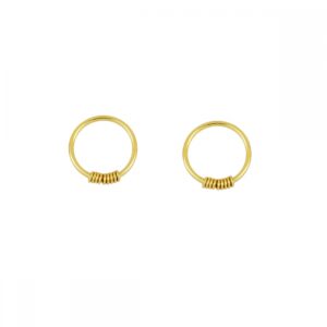 Pendientes aro plata – Solara 6 o 9mm bañado oro Pendientes aro plata - Solara 6 o 9mm bañado oro