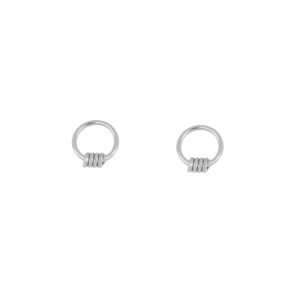 Pendientes aro plata - Solara 6 o 9mm rodiada