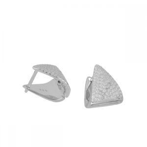 Pendientes aro plata – Stella 14mm rodiada Pendientes aro plata - Stella 14mm rodiada