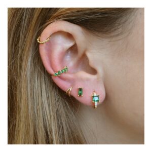 Pendientes aro plata circonitas – Kayle 11mm fot Pendientes aro plata circonitas - Kayle 11mm fot