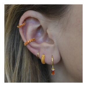 Pendientes aro plata circonitas – Lilia 11mm foto Pendientes aro plata circonitas - Lilia 11mm foto