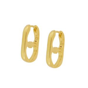Pendientes aro plata corazón – Juno 20x12mm bañada oro Pendientes aro plata corazón - Juno 20x12mm bañada oro