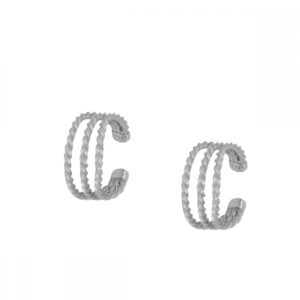 Pendientes ear cuff plata – Cleo 12mm rodiada Pendientes ear cuff plata - Cleo 12mm rodiada